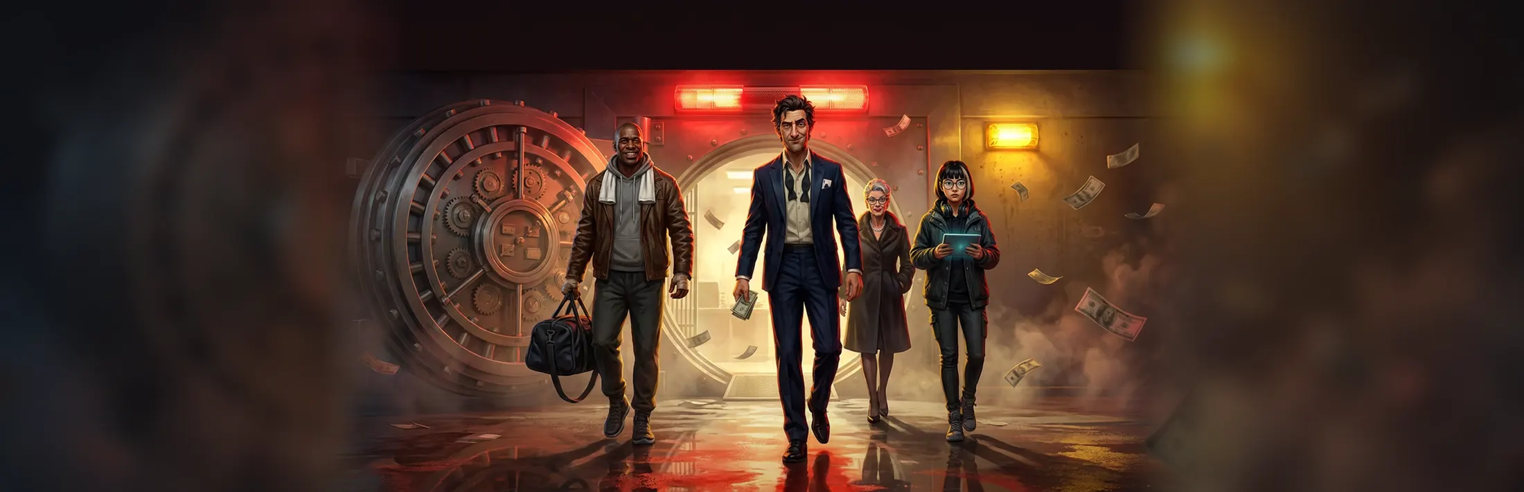 Smash & Grab — the Sable City crew emerging from a vault